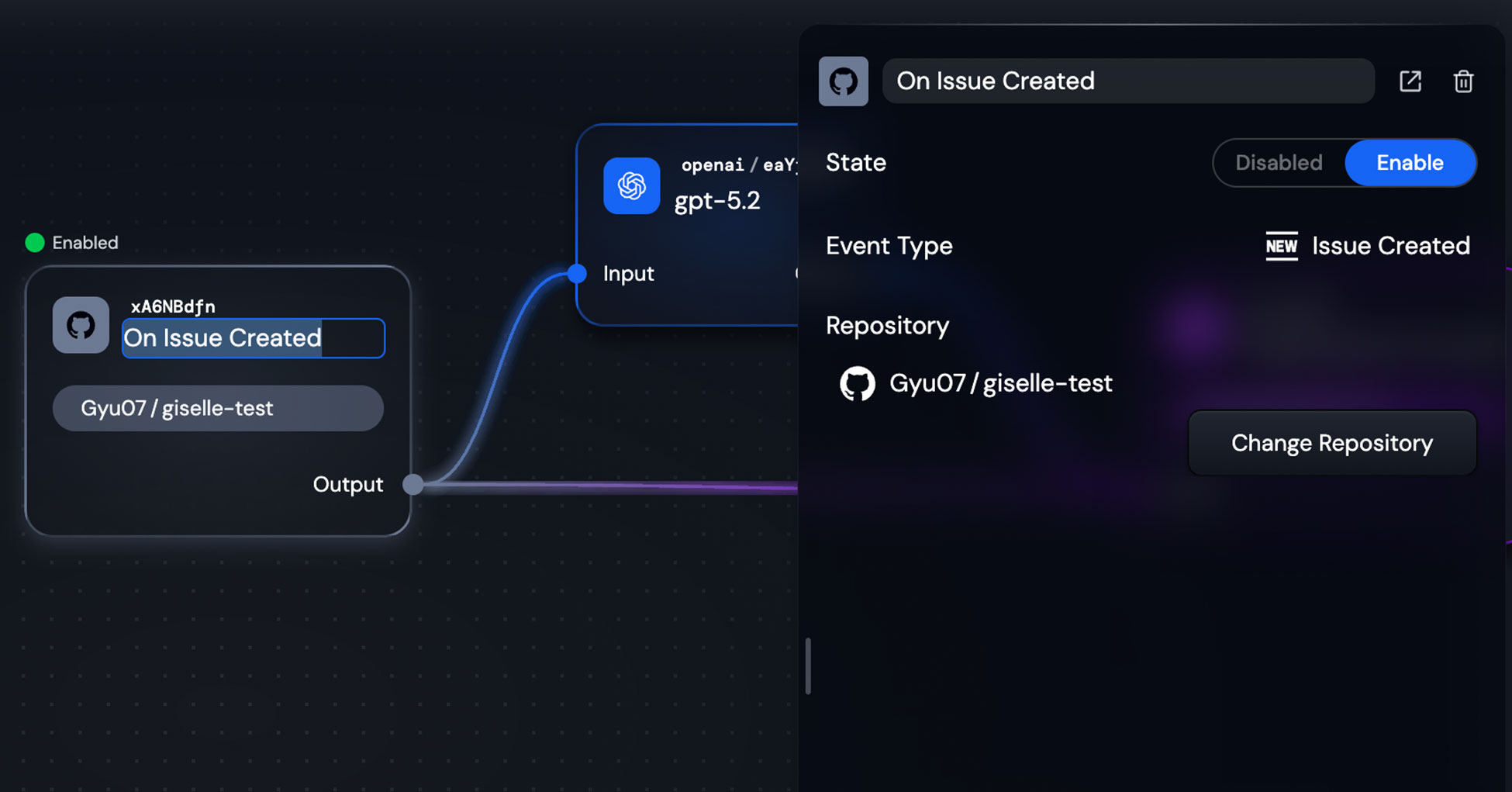 GitHub Trigger Node Setup