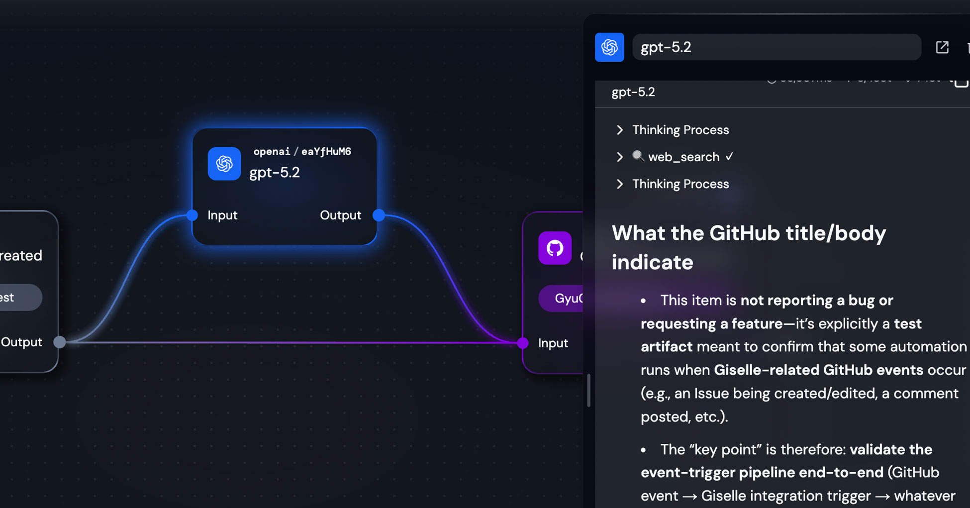 Workflow Execution Results